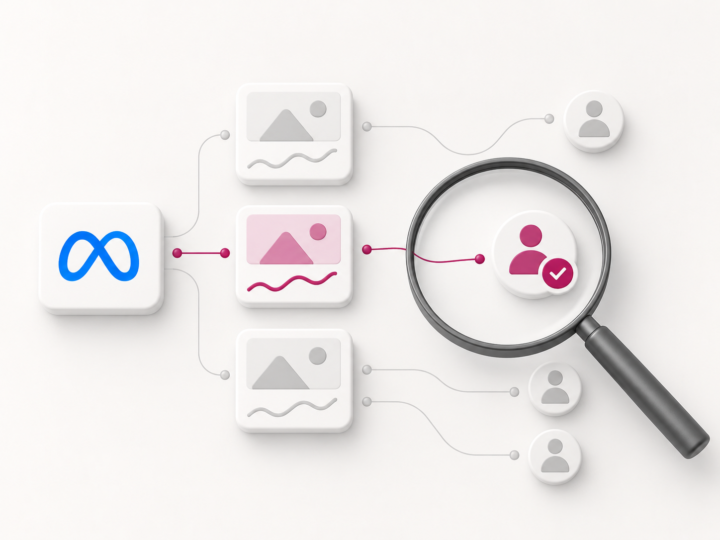 Una lupa identifica qué anuncio de Meta ha generado un cliente real